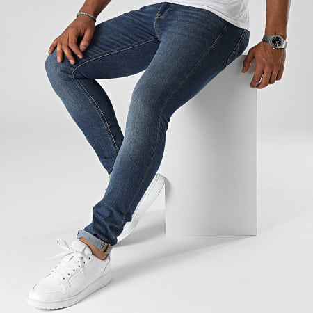 Jean Skinny Jack & Jones Liam Original 770 - Toutes Tailles - Bleu Denim - Neuf Avec étiquettes