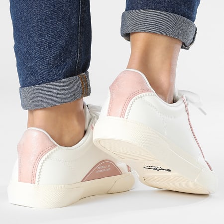 Pepe Jeans - Sneakers Kenton Yusty Donna PLS31536 Bianco Rosa