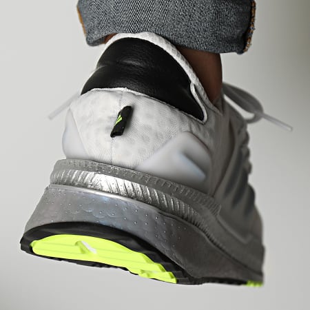 Adidas Sportswear - Sneakers X_PLRBoost ID9596 Dash Grigio Core Nero Argento Metallizzato