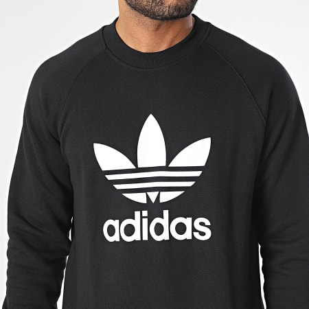 Adidas Originals - Sudadera con cuello redondo y trébol IM4500 Negro