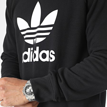 Adidas Originals - Felpa Trefoil con girocollo IM4500 Nero