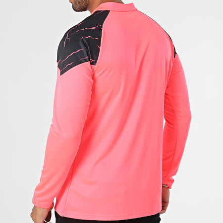 Puma Felpa Manchester City 772858 Rosa Fluo Nero con collo a zip