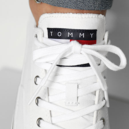 Tommy Jeans - Zapatillas Skate Canvas 1175 Blanco