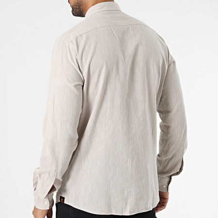 Armita - Camicia a maniche lunghe color taupe