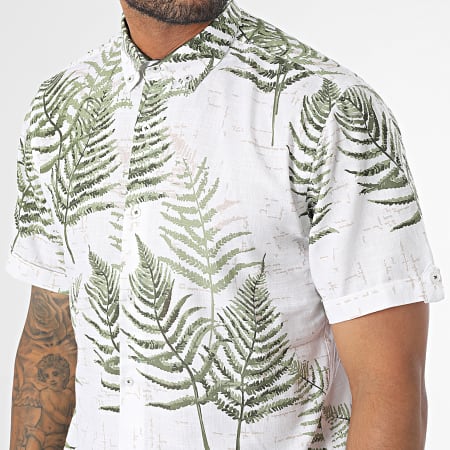 Armita - Camicia a maniche corte Bianco Verde Floreale