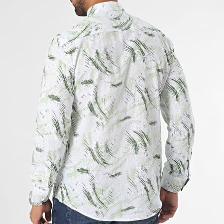 Armita - Camicia a maniche lunghe bianco verde