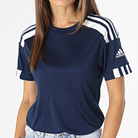 Adidas Performance - Camiseta de mujer Squad 21 Stripes GN5754 Azul marino
