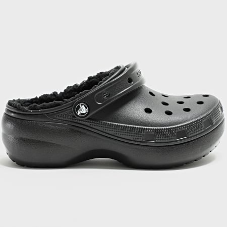 Crocs - Claquettes Classic Platform Lined 207938 Black
