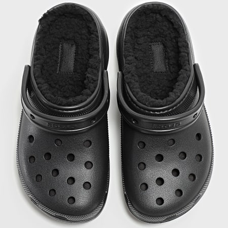 Crocs - Claquettes Classic Platform Lined 207938 Black