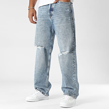 JACK & JONES Pantaloni Jeans Uomo – Classico A 5 Tasche, Denim Danese