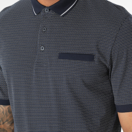 Jack And Jones - Blasilas marineblauwe polo met korte mouwen