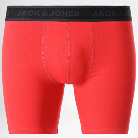 Jack And Jones - Confezione da 5 boxer Joey rosso arancio verde
