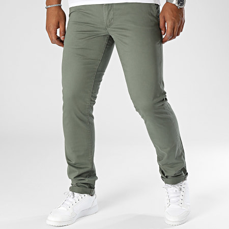 Teddy Smith - Pantaloni Chino 10115957D Verde Khaki