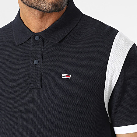Tommy Jeans - Polo Relax Colorblock a manica corta Navy