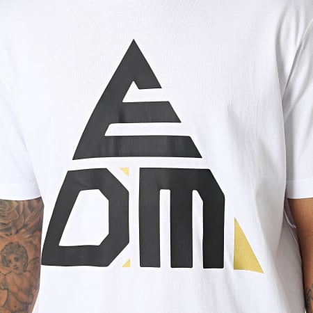 EDM By Malty 2BZ - Tee Shirt Oversize Logo Blanc Noir