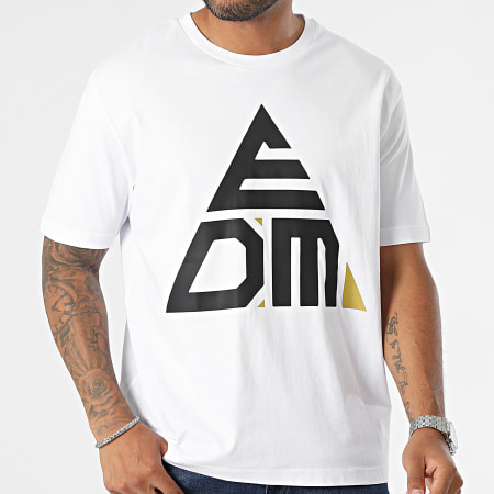 EDM By Malty 2BZ - Tee Shirt Oversize Logo Blanc Noir