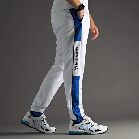 Sergio Tacchini - Abita 39145 Pantaloni da jogging bianco blu reale