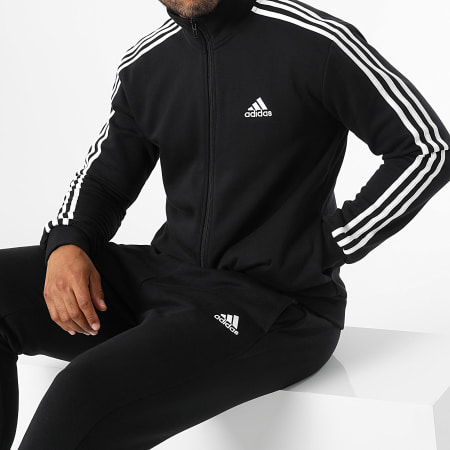 Adidas Sportswear - Tuta da ginnastica con strisce IJ6067 Nero