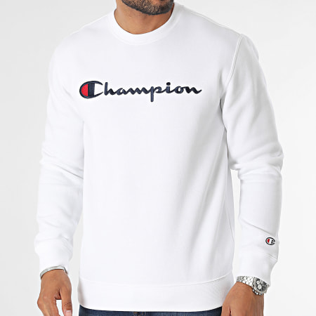 Champion - Sudadera de cuello redondo 219204 Blanco