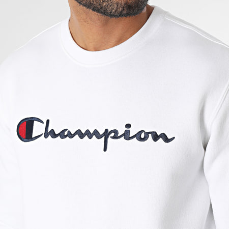 Champion - Felpa girocollo 219204 Bianco