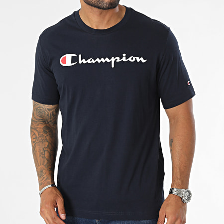 Champion - Tee Shirt 219214 Bleu Marine