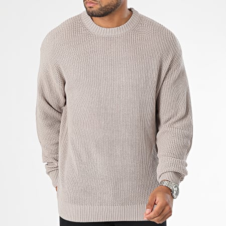 Jack And Jones - Maglione a coste color taupe