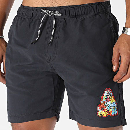 Sale Môme Paris - Short De Bain Gorille Graffiti Noir