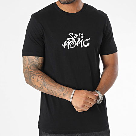 Sale Môme Paris - Camiseta negra de osito con cabeza de graffiti