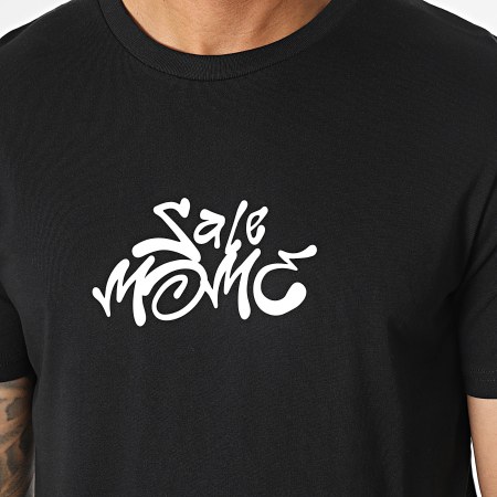 Sale Môme Paris - Gorilla Graffiti Head Tee Shirt Nero