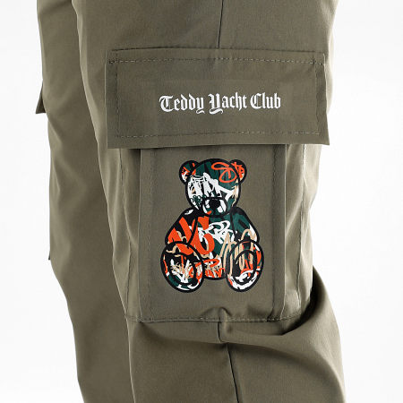 Teddy Yacht Club - Pantalones Cargo Art Series Naranja Verde Caqui