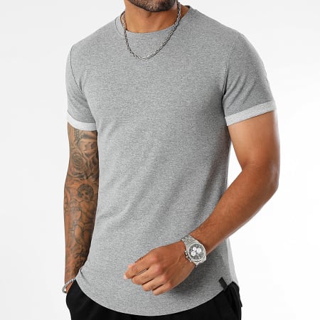 Uniplay - Camiseta oversize gris jaspeado