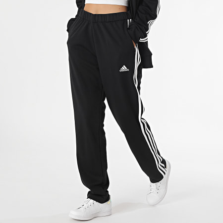 Adidas Sportswear - Ensemble De Survetement A Bandes 3 Stripes GK9975 Gris  Chiné Noir 
