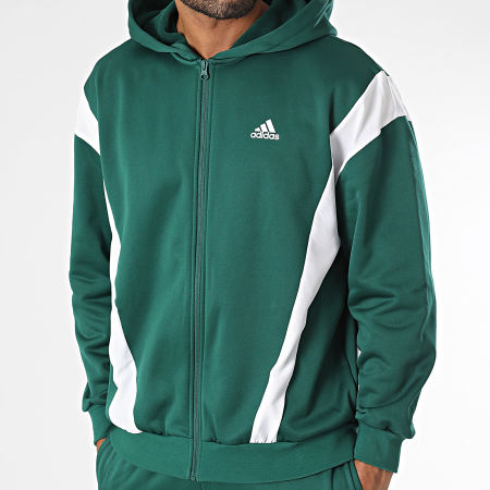 Tuta adidas verde e bianca best sale