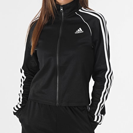 Adidas Sportswear - Ensemble De Survetement A Bandes Femme IA3147 Noir