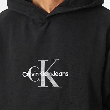 Calvin Klein - Felpa con cappuccio 4118 nero