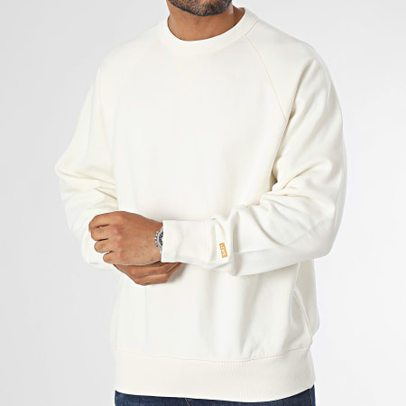 Sweatshirt Levis Sudadera Blanca Levi's Crewneck Sudadera
