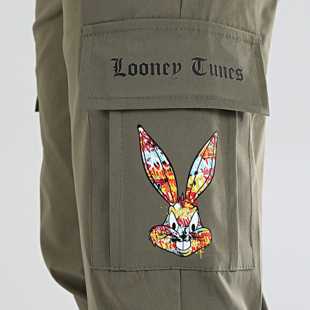 Looney Tunes - Pantalón Cargo Bugs Bunny Graffiti Caqui Verde