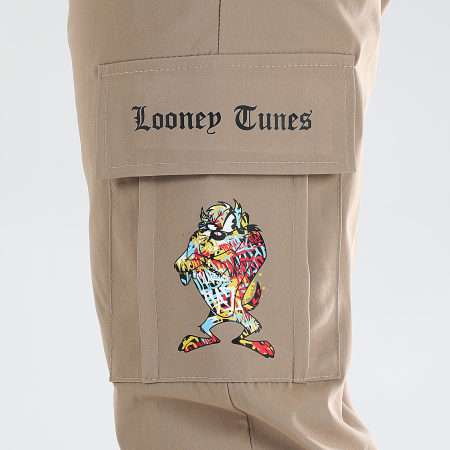Looney Tunes - Pantalon Cargo Taz Graffiti Beige