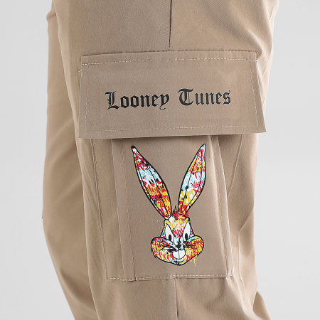 Looney Tunes - Pantalón Cargo Bugs Bunny Graffiti Beige