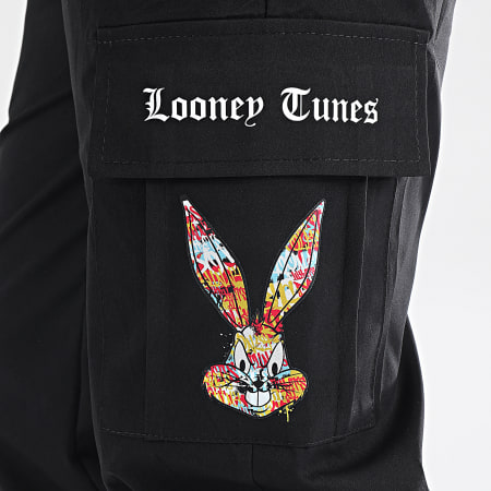Looney Tunes - Pantalon Cargo Bugs Bunny Graffiti Noir