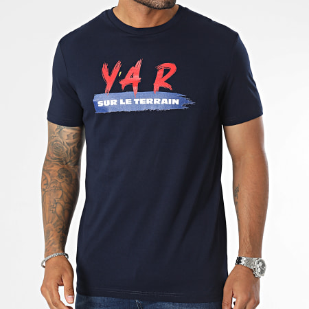 YA R - Op de grond T-shirt marineblauw