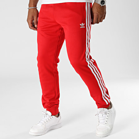 Adidas Originals - Pantaloni da jogging a fascia IM4543 Rosso