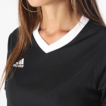 Adidas Sportswear Maglia da calcio donna con scollo a V H57572 Nero Ryses