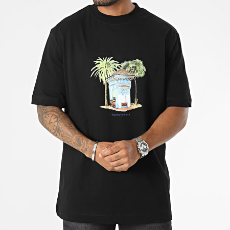 ADJ - T-shirt oversized groot zwart