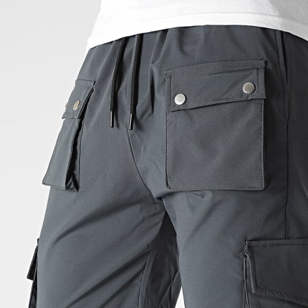 Black Industry - Houtskool Grijze Cargo Broek