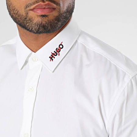 HUGO - Elisha 02 Camicia a maniche lunghe 50495087 Bianco