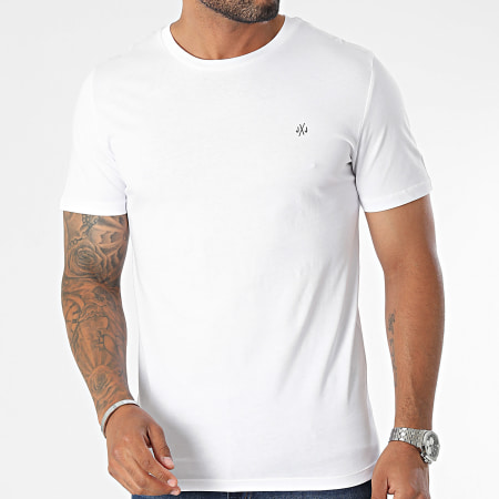 Jack And Jones - Confezione da 5 magliette essenziali Bianco Nero Verde Khaki