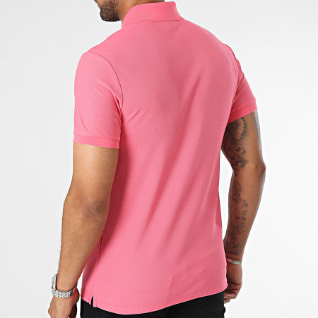 John H - Roze polo met korte mouwen