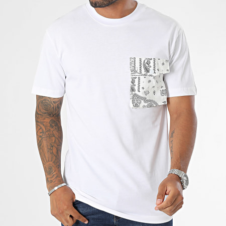 John H - Bandana blanca Pocket Camiseta