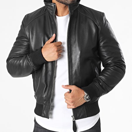 Veste En Cuir Schott NYC Pour Femme - Col Fausse Fourrure Amovible - Style Motard, Poches Pratiques